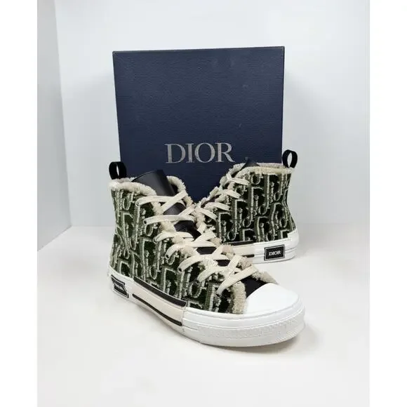 Size 41EU/8US - Dior B23 Olive Oblique Tapestry High Tops🍃 RETAIL $2K!
